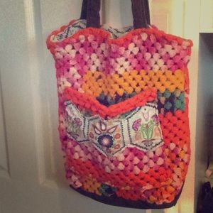 Hodge podge Afghan bag